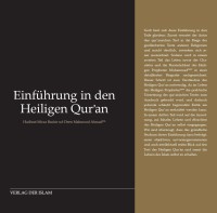 Einf&uuml;hrung in den Heiligen Quran (Dibacha Tafsir-ul Quran)